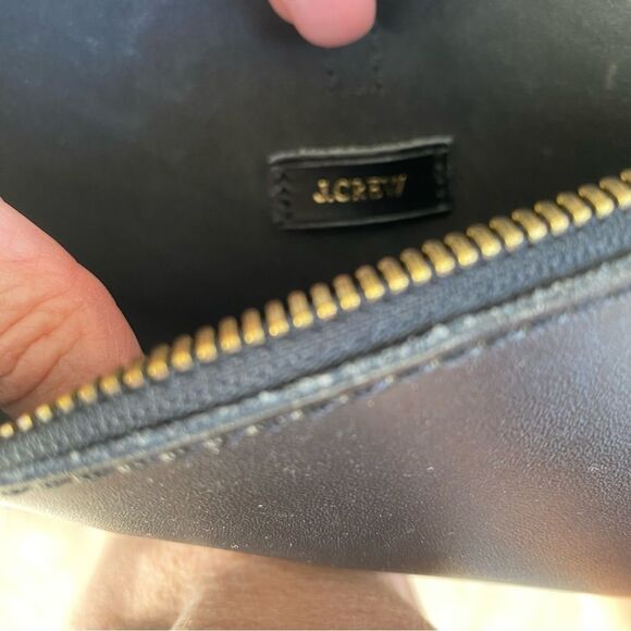 J CREW 'Parker' Small Smooth Black Cow Leather CROSSBODY Bag/ Purse - Picture 7 of 9